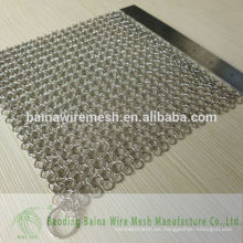 Proveedor de China de Alibaba XL 8x8 Depurador de acero inoxidable Premium Chainmail / depurador de acero inoxidable